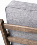 Olympus V Castlerock Grey Fabric & Brown Wood Accent Chair-4