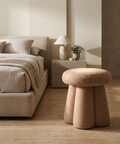 Oona Sienna Fabric Ottoman