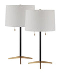 Orono Matte Black Iron Table Lamp Set of 2 -1