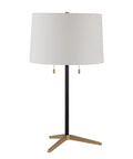Orono Matte Black Iron Table Lamp Set of 2 -2