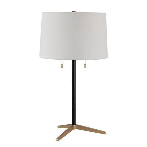 Orono Matte Black Iron Table Lamp Set of 2 -2