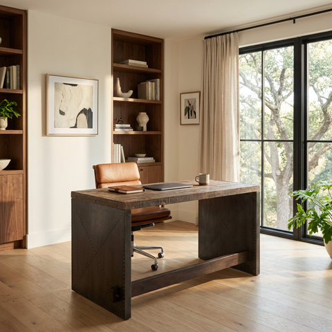 Orwell Reclaimed Wood Desk 