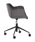 Owen Grey Faux Leather & Fabric Office Chair-4