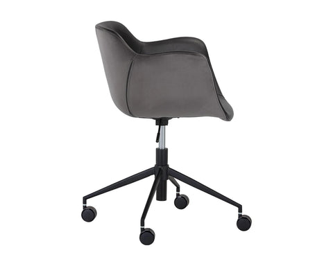 Owen Grey Faux Leather & Fabric Office Chair-4