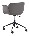 Owen Grey Faux Leather & Fabric Office Chair-5