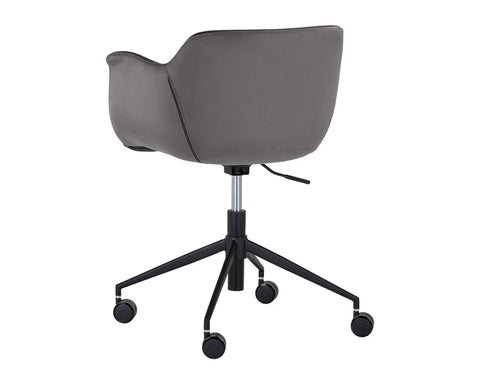 Owen Grey Faux Leather & Fabric Office Chair-5