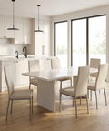 Oyster Curve Upholstered Dining Chair - Set of 2 Amisco