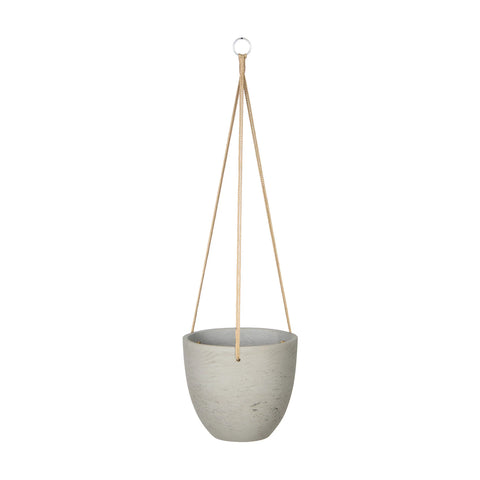 Classic Small Hanging Pot (Cement Grey) -Planter