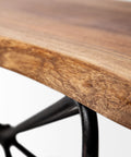 Papillion III Natural Solid Acacia Wood Dining Bench-3