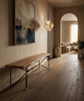 Papillion III Natural Solid Acacia Wood Dining Bench
