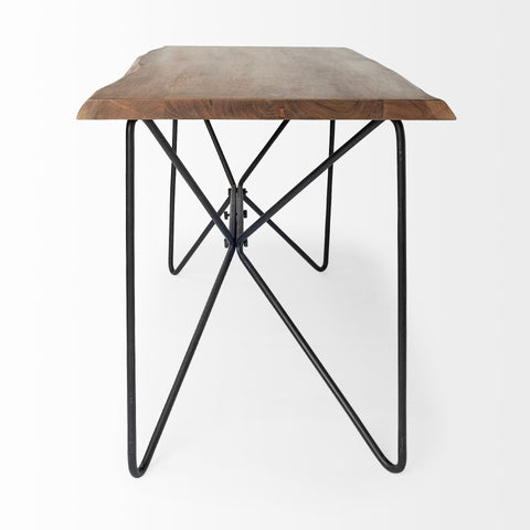 Papillion Live Edge Acacia Wood Desk-2