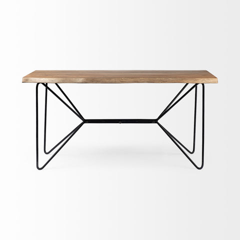 Papillion Live Edge Acacia Wood Desk-3