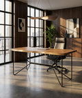 Papillion Live Edge Acacia Wood Desk