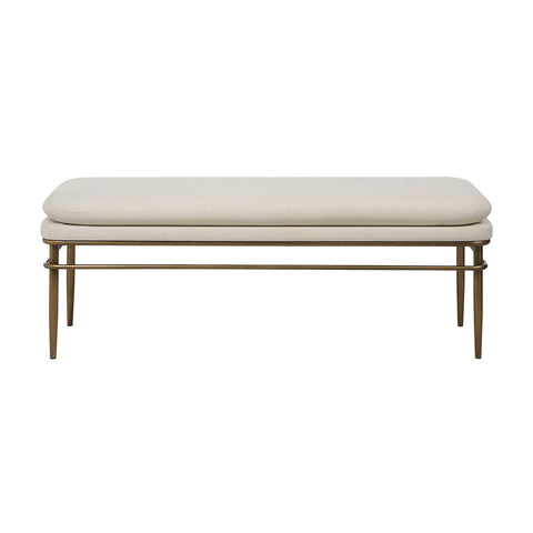Paredes Natural Linen Blend Bench-1