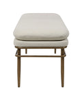 Paredes Natural Linen Blend Bench-3