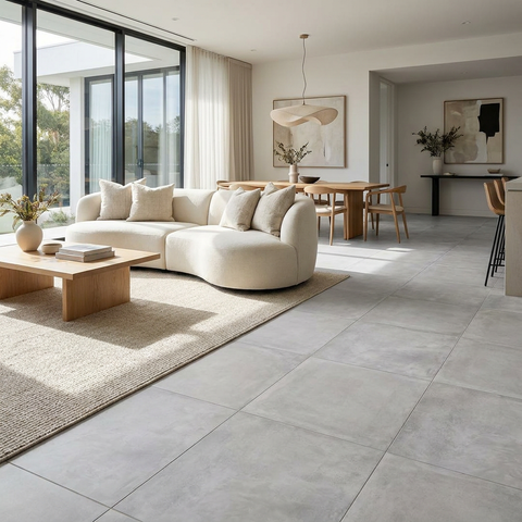 concrete look floor tile