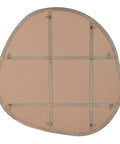 Peony Burnished Brass Modern Wall Mirror -4