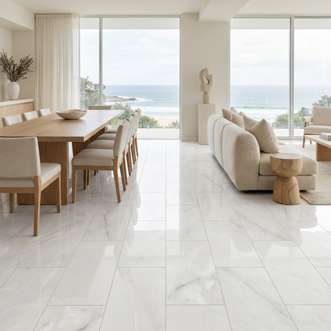 marble look floor tile