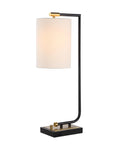 Perlato Matte Black Iron Table Lamp-1