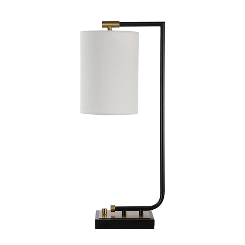 Perlato Matte Black Iron Table Lamp-2