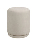 Persea Cool Grey Chenille Ottoman -1