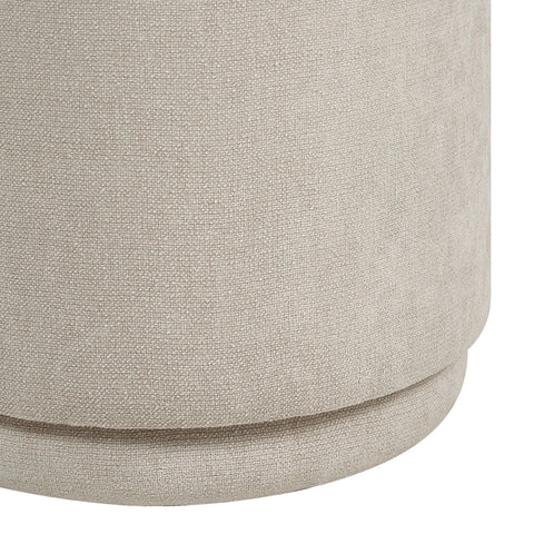 Persea Cool Grey Chenille Ottoman -2