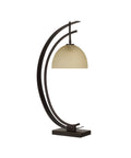 Pervinca Bronze and Champagne Glass Table Lamp -1