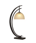 Pervinca Bronze and Champagne Glass Table Lamp -4