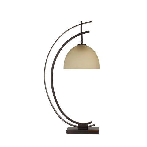 Pervinca Bronze and Champagne Glass Table Lamp -5