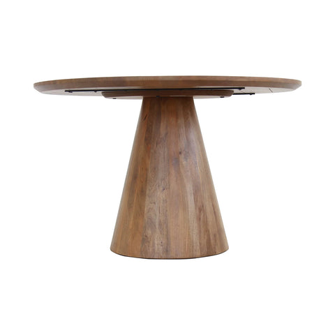 Peyton Solid Mango Wood Round Dining Table-2