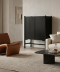 Phil Black Mango Wood Bar Cabinet 