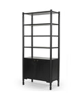 Phil Black Solid Mango Wood Shelving Unit -1