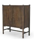 Phil Dark Brown Mango Wood Bar Cabinet-1