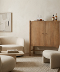 Phil Light Brown Mango Wood Bar Cabinet 
