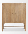 Phil Light Brown Mango Wood Bar Cabinet -2