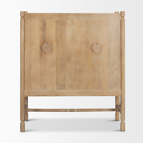 Phil Light Brown Mango Wood Bar Cabinet -5