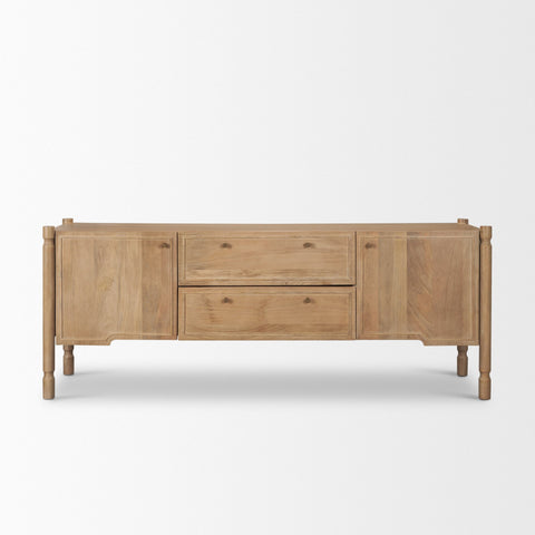 Phil Light Brown Mango Wood Media Console-1