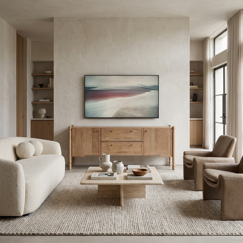 Phil Light Brown Mango Wood Media Console