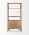Phil Light Brown Solid Mango Wood Shelving Unit -2