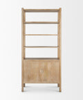 Phil Light Brown Solid Mango Wood Shelving Unit -4