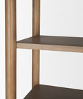 Phil Light Brown Solid Mango Wood Shelving Unit -7
