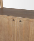 Phil Light Brown Solid Mango Wood Shelving Unit -8