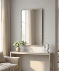 Pollonia Polished Nickel Modern Wall Mirror -1