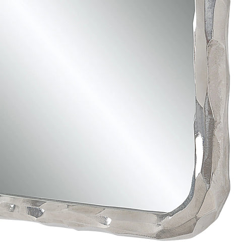 Pollonia Polished Nickel Modern Wall Mirror -4