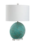 Pompei Green Glass Table Lamp -3
