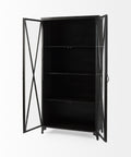 Poppy II Black Iron and Glass Display Cabinet-4