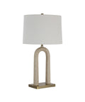 Primula Faux Travertine Table Lamp -1