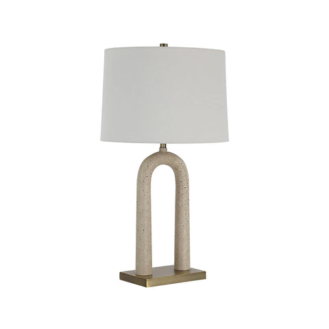 Primula Faux Travertine Table Lamp -1