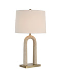 Primula Faux Travertine Table Lamp -2