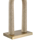 Primula Faux Travertine Table Lamp -3